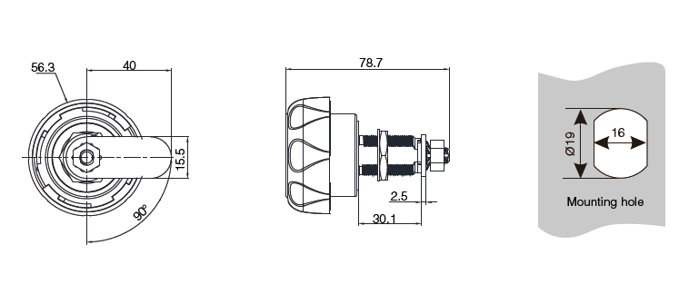 Zinc Alloy & ABS RFID Cam Lock for Locker MK726, Keyless Zinc Alloy & ABS RFID Cam Lock for Locker MK726, Keyless