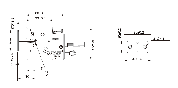 Electromagnetic Locker Lock Central Locking MK760-001