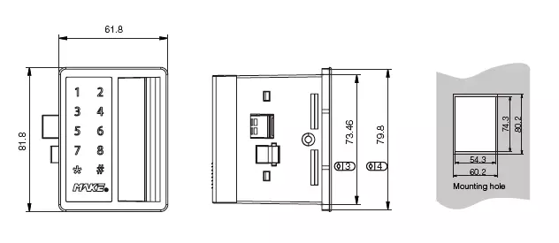 Digital ABS Locker Lock with Touch Keypad MK722