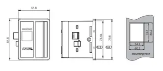 Drawing for Bluetooth Scanning Lock MK724