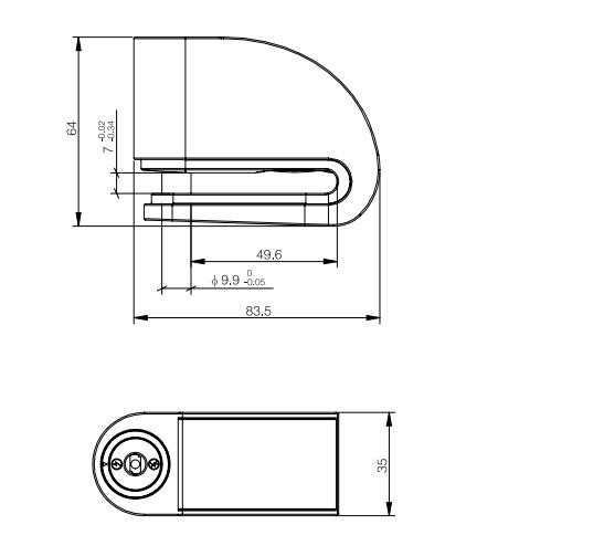 Motorcycle Disc Brake Lock MK619, with Electronic Alarm Motorcycle Disc Brake Lock MK619, with Electronic Alarm