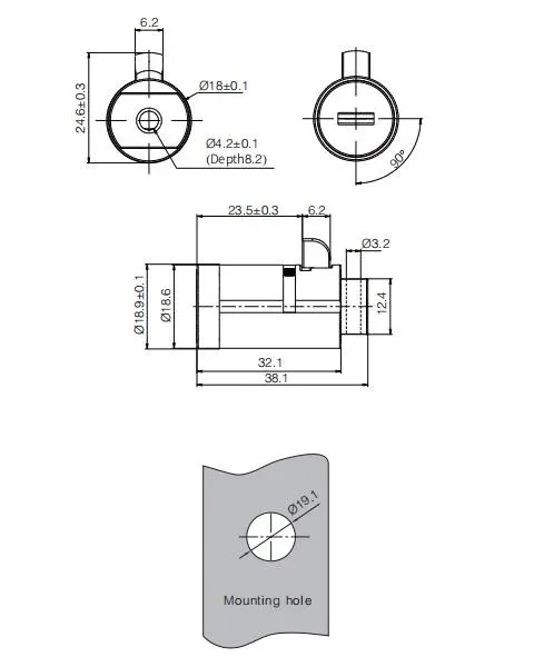 Drawing for Vending Machine Lock MK216