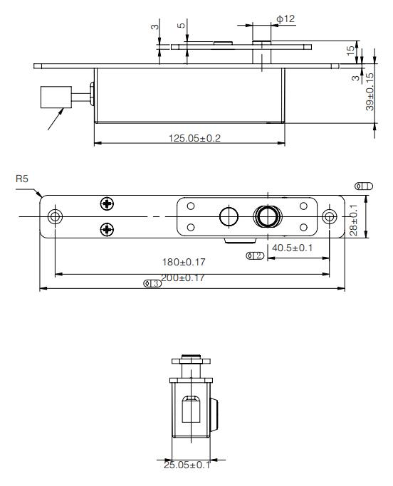 Electric Drop Bolt Lock MK232 Electric Drop Bolt Lock MK232