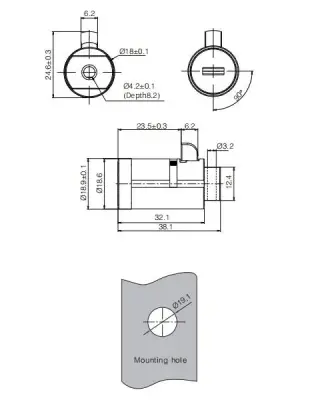 Drawing for Vending Machine Lock MK216