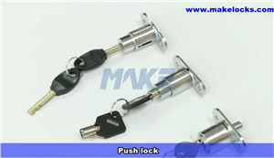 Flat Key Push Lock MK504-2 Video