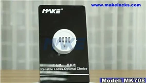 Cerradura de leva con combinación de 4 dígitos de aleación de zinc MK708 Vídeo
