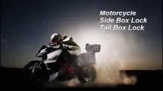 Haga el bloqueo de la caja lateral de la motocicleta, el bloqueo de la caja de cola