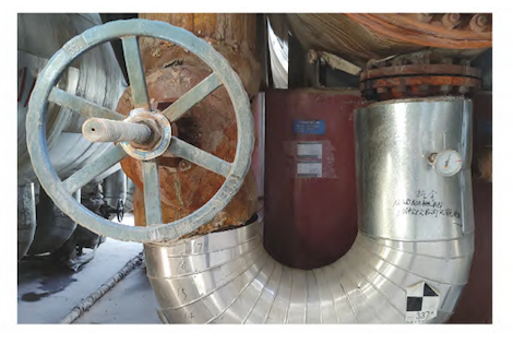 180° outlet bend of E203/1–2