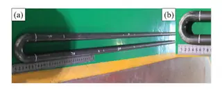 Macroscopic morphology of a serpentine bend