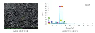 nergy Spectrum Analysis Test Position and Element Distribution of Elbow No. 1