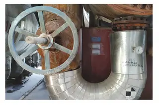 180° outlet bend of E203/1–2