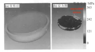 Forming simulation of a blank with a diameter of 1500 mm