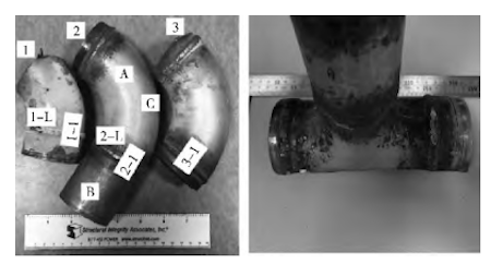 Sampling locations for chemical composition analysis