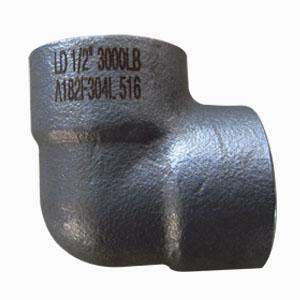 A182 F304L Elbow, DN15, PN400, 1/2 Inch NPT Screwed, 90 Degree