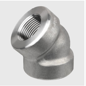 Forged Threaded Elbow, 45 Degree, 1/8-4 IN, Stainless Steel