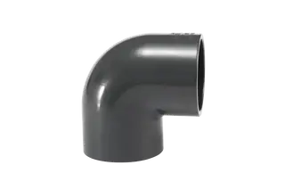 UPVC 90 DEG Pipe Elbow, DN20-DN315, DIN