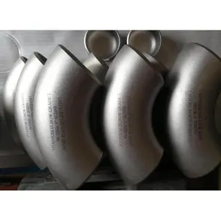 ASTM B338 Grade 2 Pipe Elbow, 90 Degree, Titanium, 1-1/2 Inch