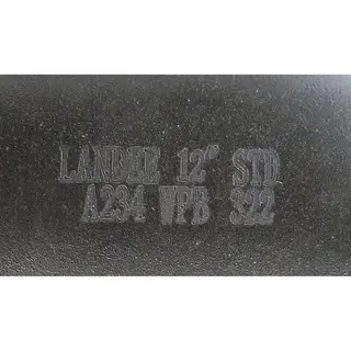 ASME B16.9 Pipe Elbows, 90 Degree, A234 WPB, 12 IN, SCH STD