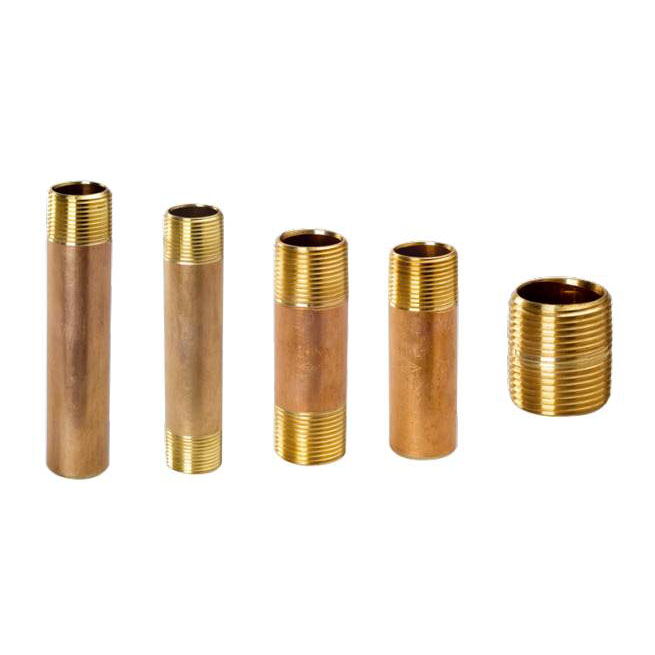 ASTM B43 Threaded Nipple, Red Brass, ASTM B687 Dimensions