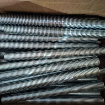 Electro-Galvanized Stud Bolt, ASME B18.2.1, SA193 B7, 7/8 IN