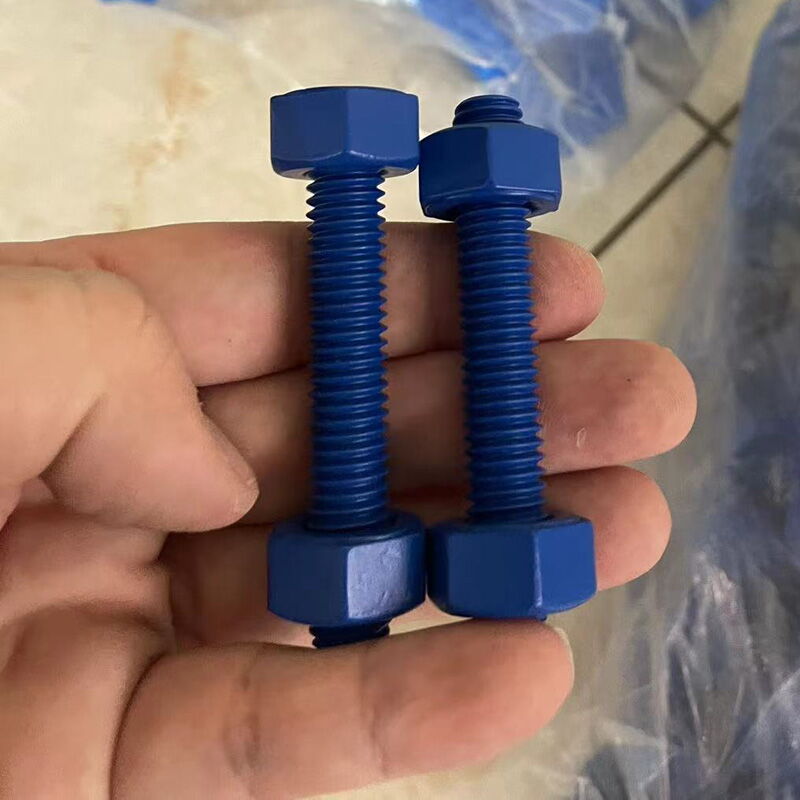 Full Thread Stud with 2 Hex Nuts, A193 B7, A194 2H, 3/4 Inch