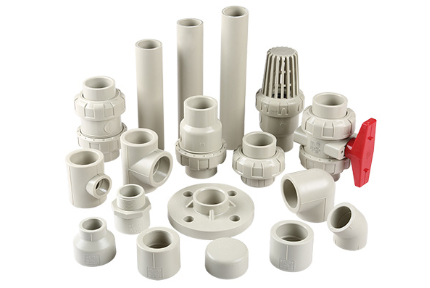 PPH Plastic Pipe Fittings, Tubes, Valves