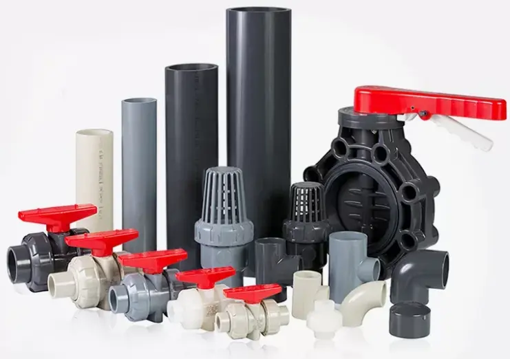 UPVC Plastic Pipe Fittings, Valves, Flanges and Pipes