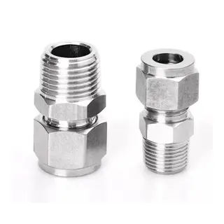 ASTM A276 TP316 Male Connector, Stainless Steel 316, 1/2 IN