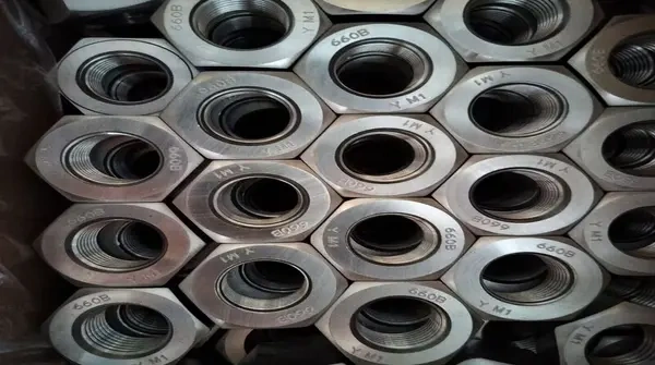 ASTM A453 Grade 660 Hex Nut, Class B, BS 4882, 1-1/8 Inch | Landee