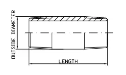 BS EN 10241 Pipe Nipple Design Drawing