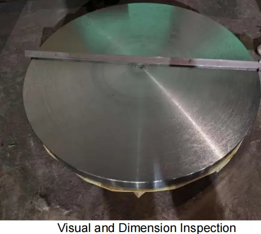 Visual and Dimension Inspection for Tube Sheet