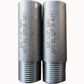 1/2 Inch Pipe Nipple, API 5L GR.B, SCH 80, ANSI B36.10, NPT