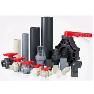UPVC Plastic Pipe Fittings, Flanges, Valves, Pipes, ANSI, DIN
