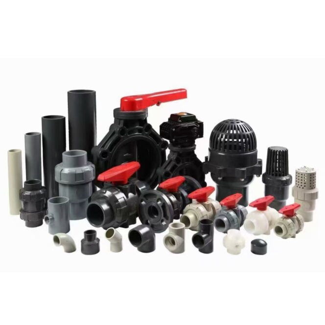 UPVC, CPVC, PPH, PVDF Pipe Fittings, ANSI, JIS, DIN, 1/2-4 IN