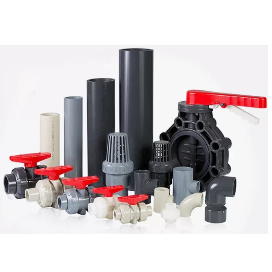 UPVC Plastic Pipe Fittings, Flanges, Valves, Pipes, ANSI, DIN