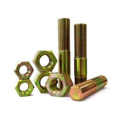 Zinc Plated Stud Bolts & Hex Nuts, ANSI / ASME B18.2.1