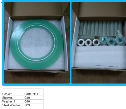 Low Pressure Insulation Gasket Kits, Type E/F, G7, G10, G11