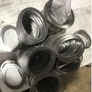 Non-rounded Spiral Wound Gasket, Oval Type, AISI 316 Winding
