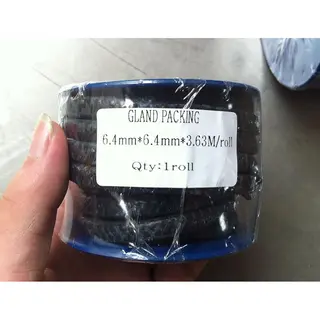 Pump & Valve Gland Packing, Graphite, 6.4 * 6.4 mm, 3.63 M