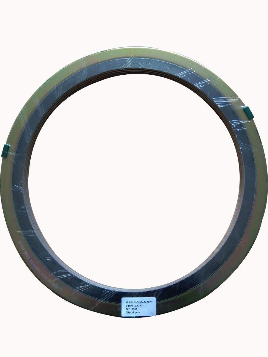 RF Flanged SW Gasket, 12 Inch, CL150, SS 316, ANSI B16.20