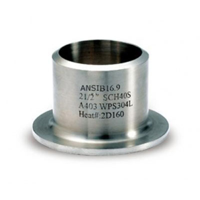 ASTM A403 WP304L Stub End, DN40, SCH 40S