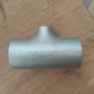 Stainless Steel Reducing Tee, ASTM A403 WP316/316L, 2*1 Inch