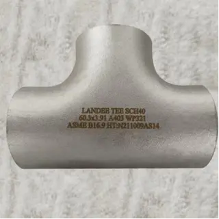 ASTM A403 WP321 Pipe Tee, SS 321, Equal/ Straight, 2 Inch