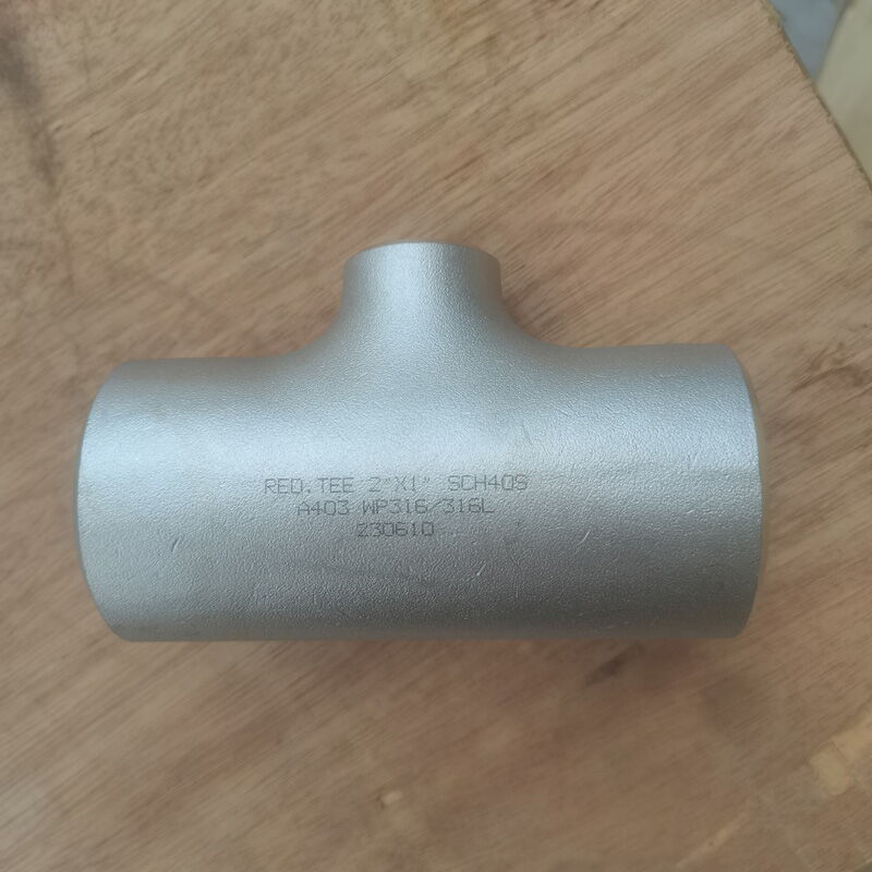 Stainless Steel Reducing Tee, ASTM A403 WP316/316L, 2*1 Inch