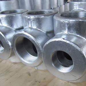 Threaded Forged Equal Tee, ANSI B16.11, ASTM A105