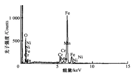 Energy spectrum analysis results of the chemical composition of black powder