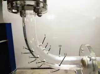 Installation diagram of organic glass bends