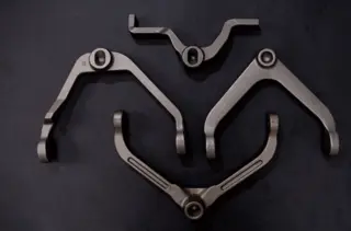 Control arm forging.Chasis system component.Automobile suspension forged part