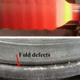 Treatment of Folding Defects in Forged Aluminum Alloys