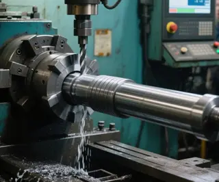 Machining Technology for the Outer Surface of Forged Shafts